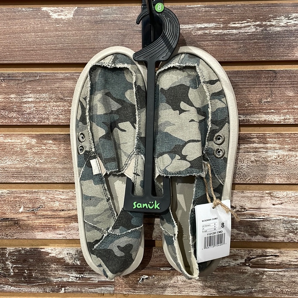 Sanuk Women’s Camo Slip-Ons